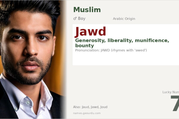 Jawd Name Meaning — Arabic Origin, Generosity & Details (2025)