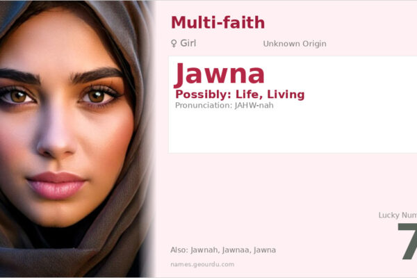 Jawna Name Meaning — Origin, Gender & Details (2025)