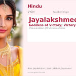 Jayalakshmee Name Meaning and Details