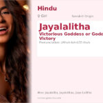 Jayalalitha Name Meaning and Details