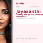 Jayasanthi Name Meaning and Details