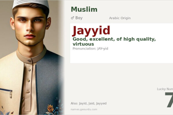 Jayyid Name Meaning — Arabic Origin, Boy & Details (2025)