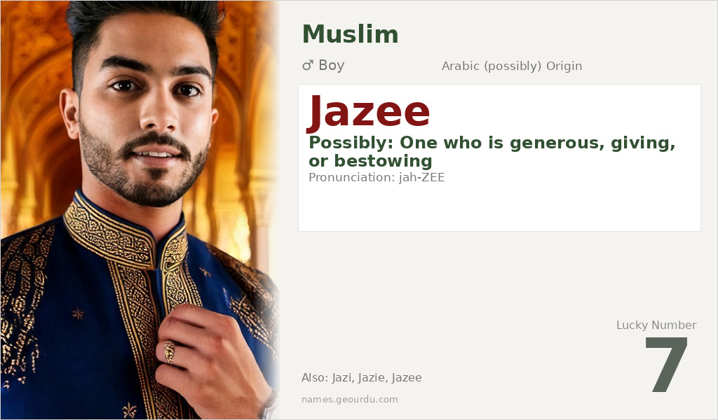 Jazee Name Meaning and Details
