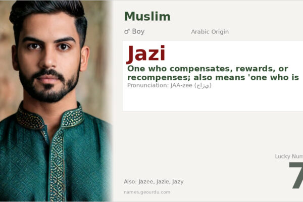 Jazi Name Meaning — Arabic Origin, Boy Name & Islamic Significance (2025)
