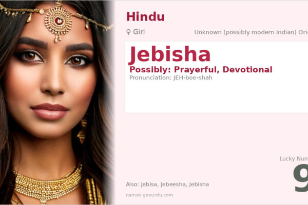 Jebisha Name Meaning — Origin, Gender & Details (2025)