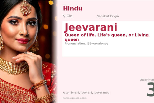 Jeevarani Name Meaning — Sanskrit Origin, Girl Name & Details (2025)