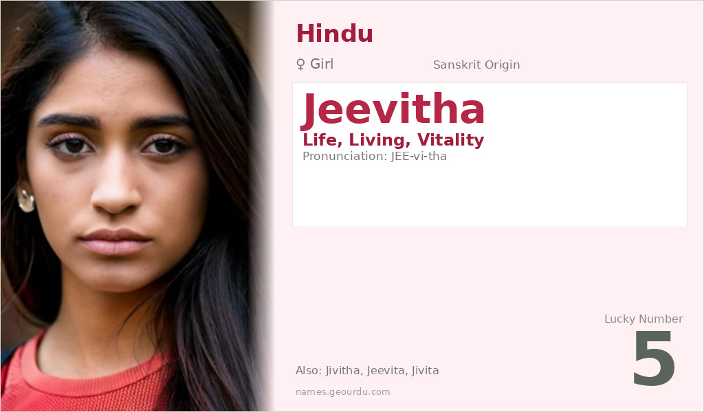 Jeevitha Name Meaning and Details