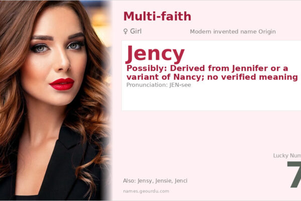 Jency Name Meaning — Origin, Gender & Details (2025)
