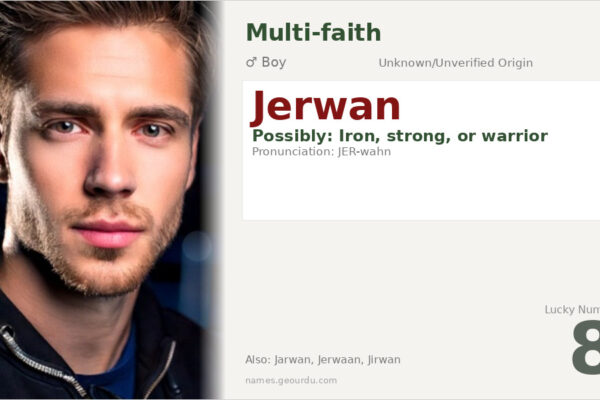 Jerwan Name Meaning — Origin, Gender & Details (2025)