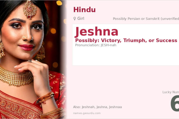 Jeshna Name Meaning — Origin, Gender & Details (2025)