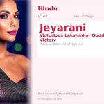 Jeyarani Name Meaning and Details