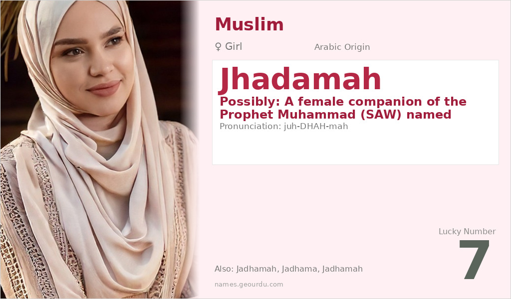 Jhadamah Name Meaning and Details