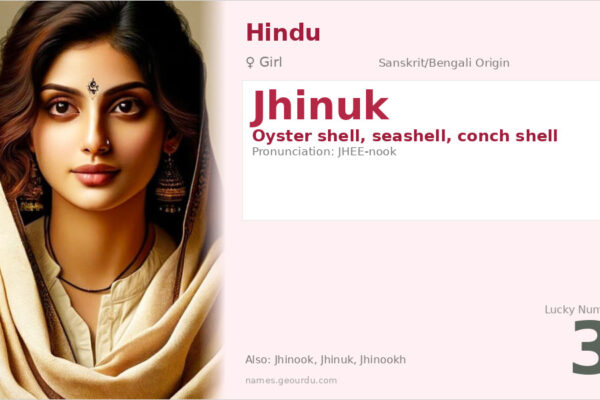 Jhinuk Name Meaning — Origin, Gender & Details (2025)