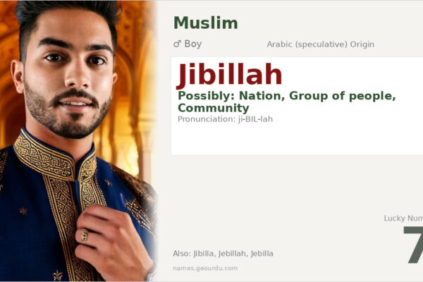 Jibillah Name Meaning — Origin, Gender & Details (2025)