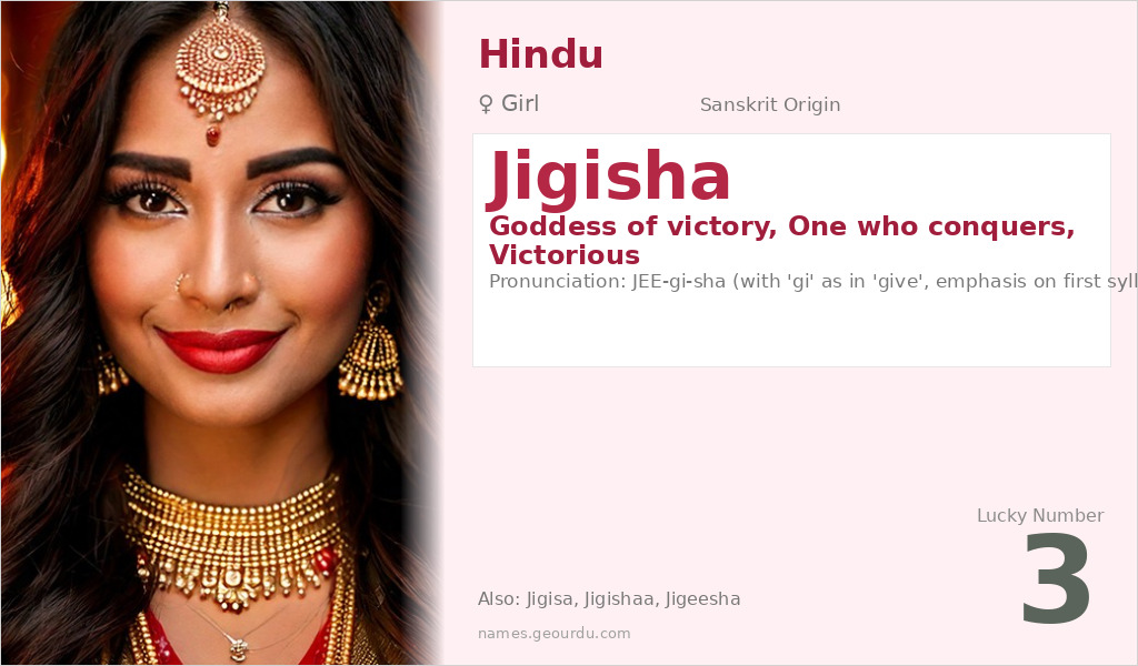 Jigisha Name Meaning and Details