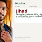 Jihad Name Meaning and Details