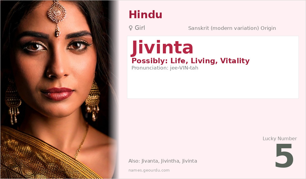 Jivinta Name Meaning and Details