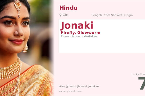 Jonaki Name Meaning — Firefly Origin, Bengali Girl Name & Details (2025)