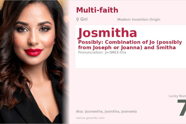 Josmitha Name Meaning — Origin, Gender & Details (2025)