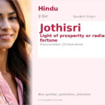 Jothisri Name Meaning and Details