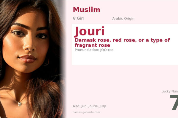 Jouri Name Meaning — Arabic Origin, Girl Name & Details (2025)