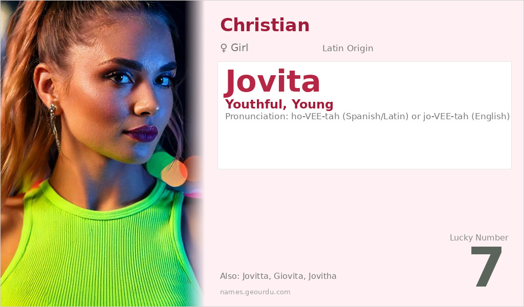 Jovita Name Meaning and Details