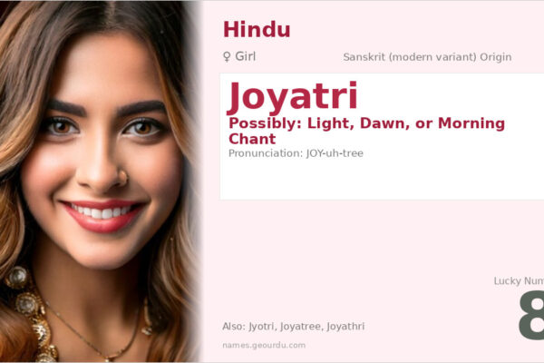 Joyatri Name Meaning — Origin, Gender & Details (2025)