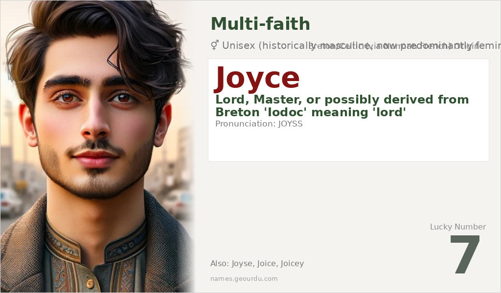 Joyce Name Meaning and Details
