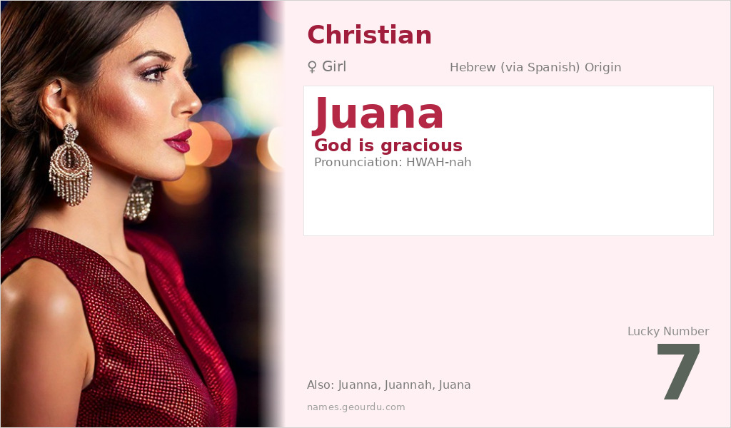 Juana Name Meaning and Details
