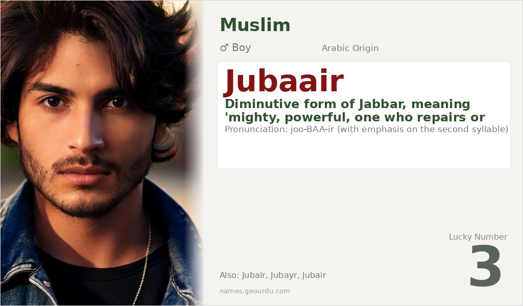 Jubaair Name Meaning and Details