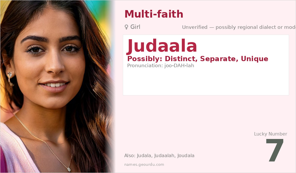 Judaala Name Meaning and Details