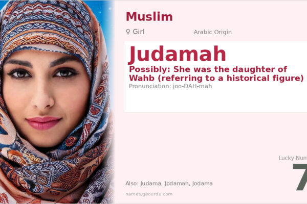 Judamah Name Meaning — Origin, Gender & Details (2025)