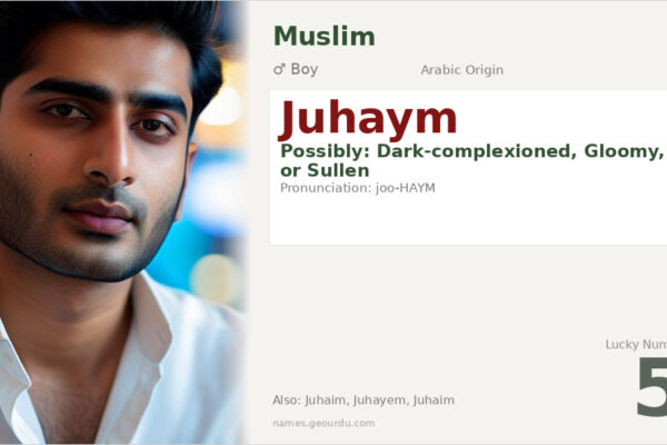 Juhaym Name Meaning — Origin, Gender & Details (2025)