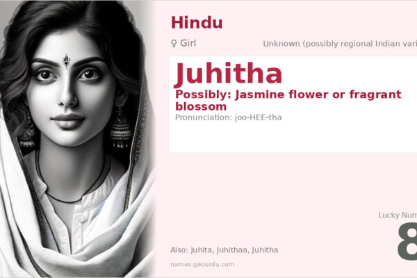 Juhitha Name Meaning — Origin, Gender & Details (2025)