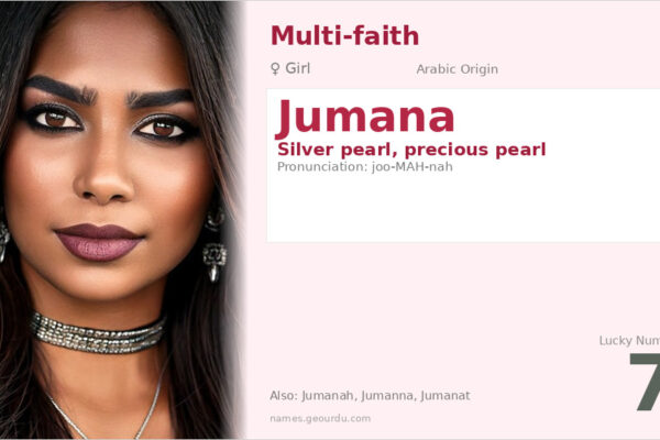 Jumana Name Meaning — Silver Pearl Origin & Details (2025)