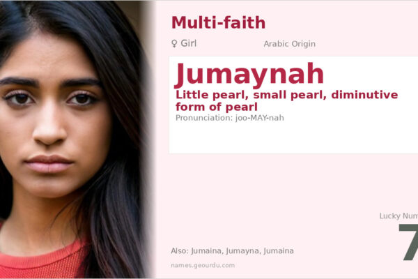 Jumaynah Name Meaning — Arabic Origin, Girl Name & Details (2025)