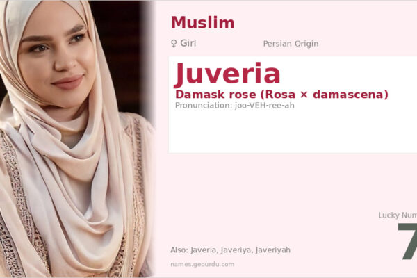 Juveria Name Meaning — Persian Origin, Girl’s Name & Details (2025)