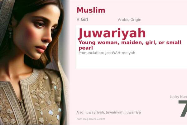 Juwariyah Name Meaning — Arabic Origin, Girl Name & Historical Significance (2025)