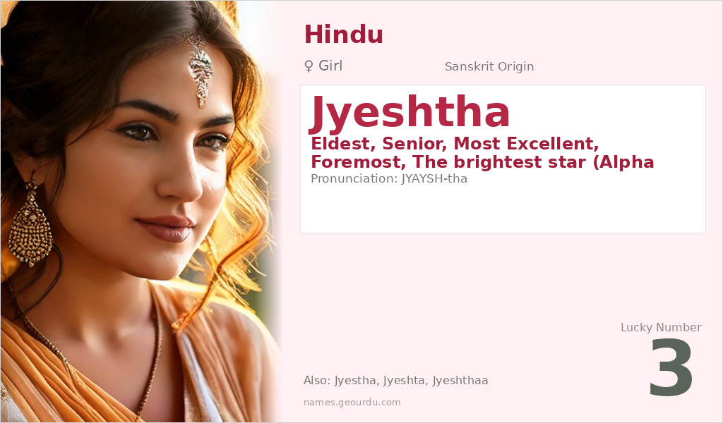 Jyeshtha Name Meaning and Details