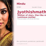 Jyothishmathi Name Meaning and Details