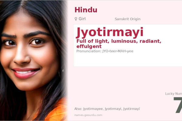 Jyotirmayi Name Meaning — Sanskrit Origin, Girl Hindu Name & Details (2025)