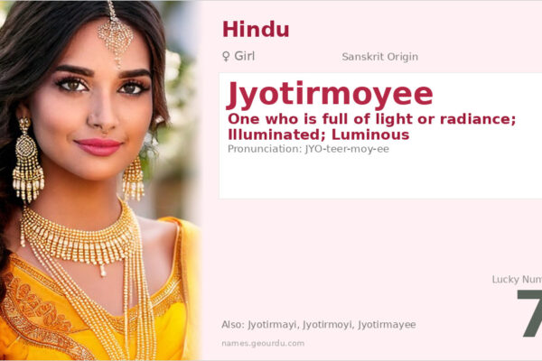 Jyotirmoyee Name Meaning — Sanskrit Origin, Girl Name & Details (2025)