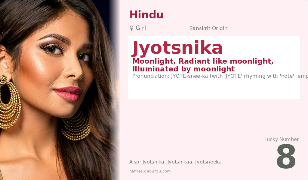 Jyotsnika Name Meaning and Details