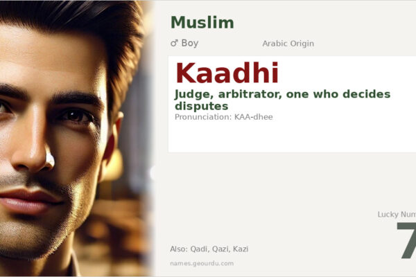Kaadhi Name Meaning — Judge, Arabic Origin & Details (2025)