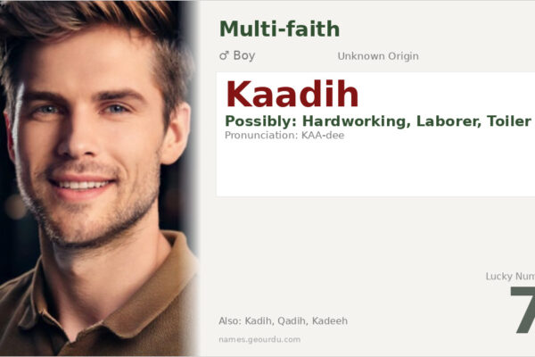 Kaadih Name Meaning — Origin, Gender & Details (2025)