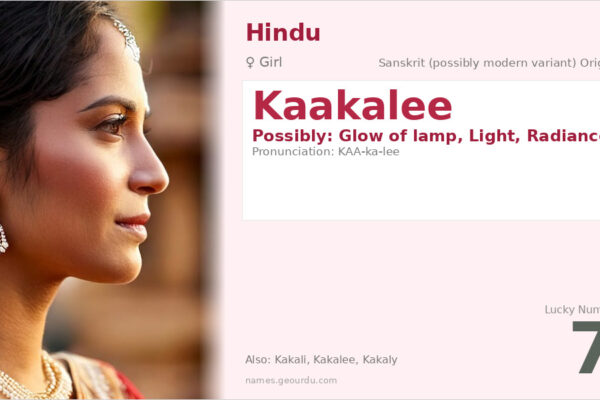 Kaakalee Name Meaning — Origin, Gender & Details (2025)