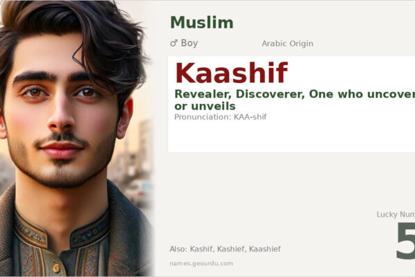 Kaashif Name Meaning — Arabic Origin, Boy Name & Details (2025)