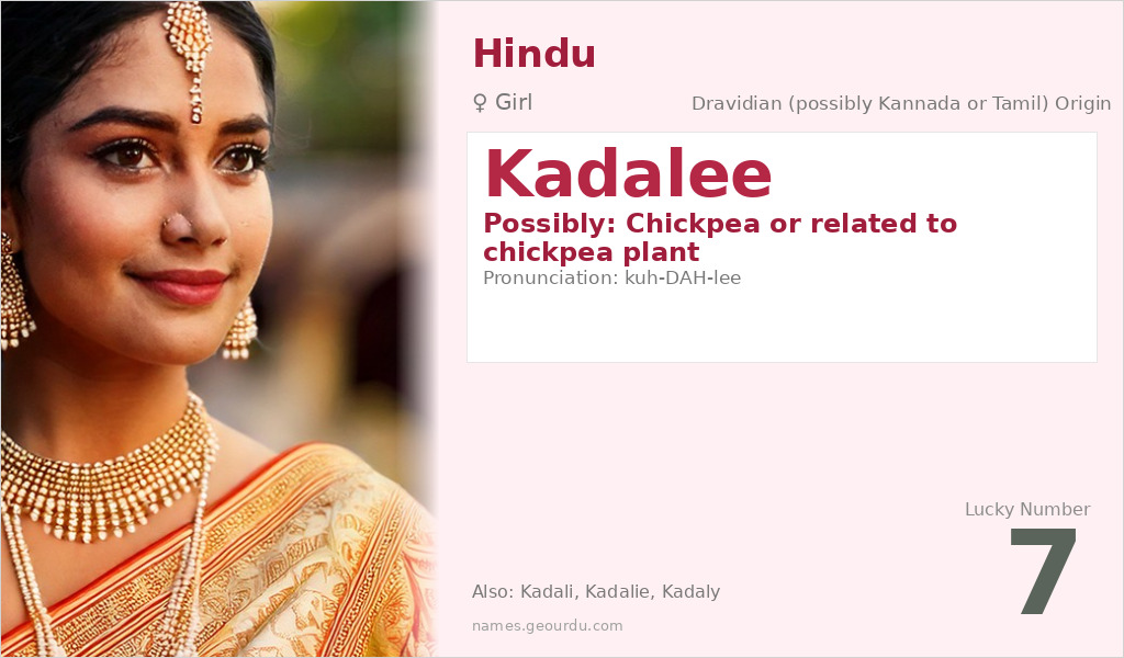 Kadalee Name Meaning and Details