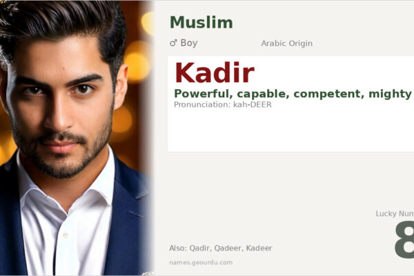 Kadir Name Meaning — Arabic Origin, Boy Name & Details (2025)
