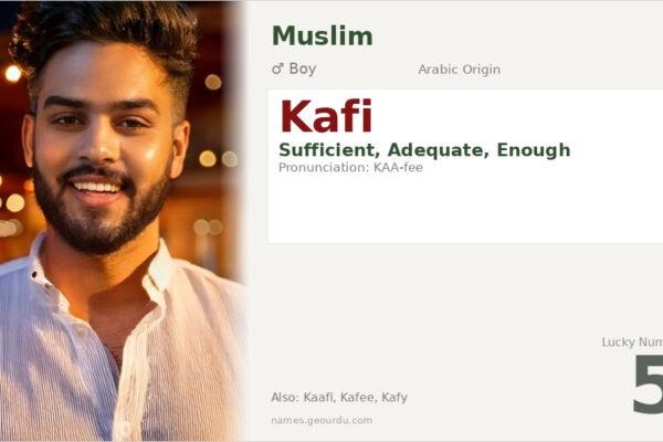 Kafi Name Meaning — Arabic Origin, Boy Name & Islamic Significance (2025)